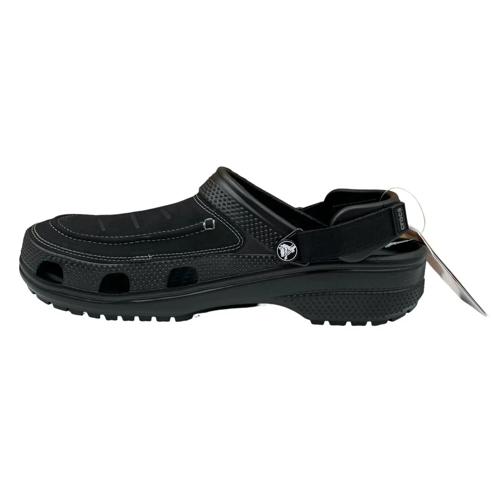 Crocs Men's Yukon Vista ll LiteRite Slip-on Clogs Size 11 Black Faux Leather